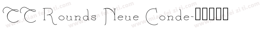 TT Rounds Neue Conde字体转换